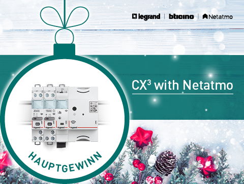 Jetzt gewinnen! Besuchen Sie den Online-Adventskalender von Legrand und erfahren Sie, wie Sie mit Legrand Energie sparen können.