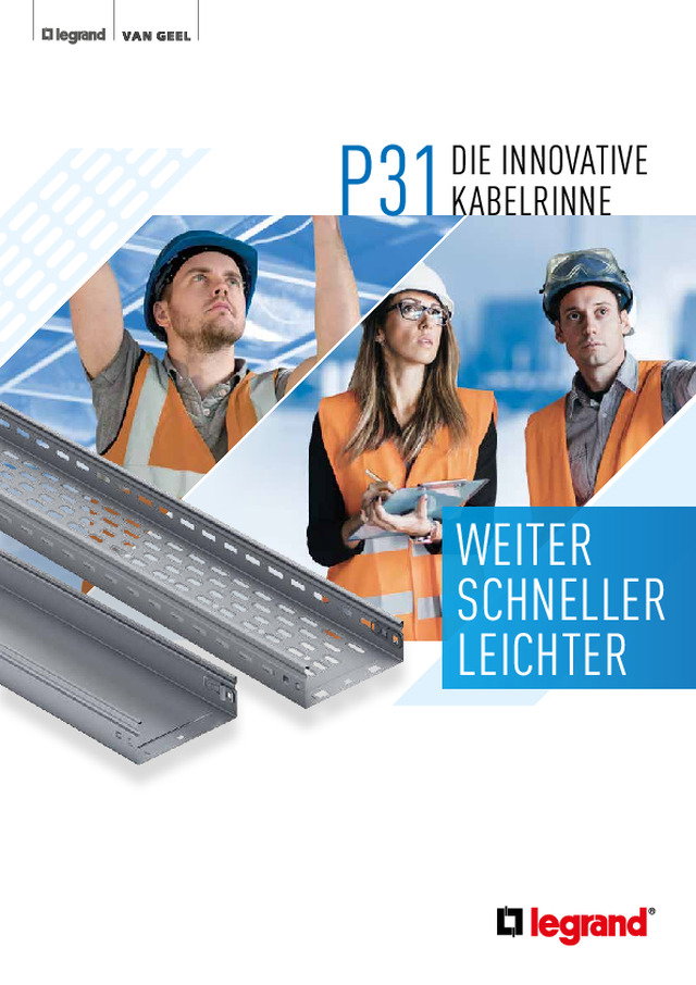 Das P31 Kabelrinnensystem