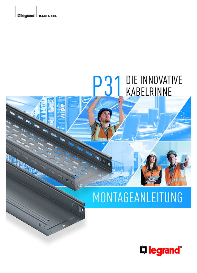 Montageanleitung für die P31 Kabelrinne