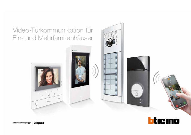 Video-Türkommunikation für Ein- und Mehrfamilienhäuser
