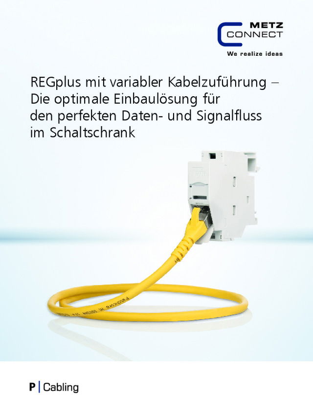 REGplus mit variabler Kabelzuführung