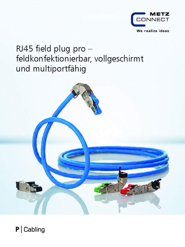 RJ45 field plug pro – feldkonfektionierbar, vollgeschirmt und multiportfähig