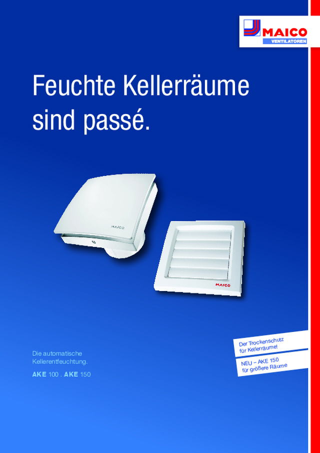 Feuchte Kellerräume sind passé