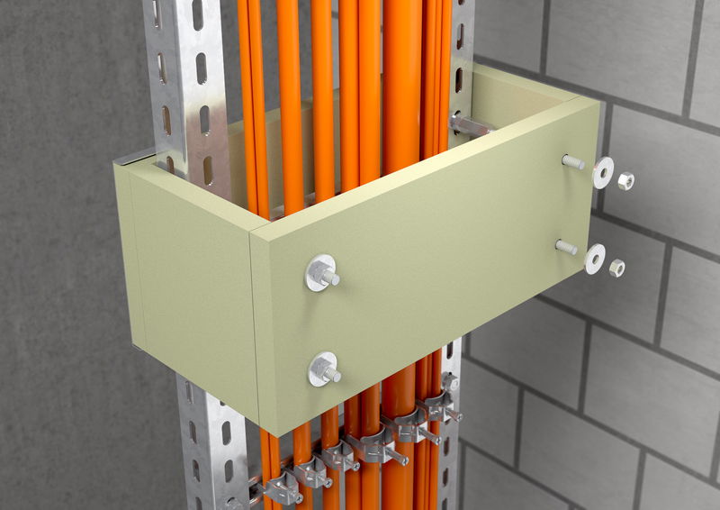 Zugentlastung ZSE90: Wirksame Unterstützung von senkrechten Kabelanlagen mit integriertem Funktionserhalt