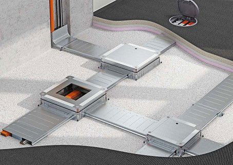 EÜK: Das zweiteilige estrichüberdeckte Kanalsystem von OBO