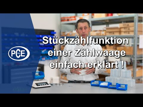 Stückzählfunktion einer Zählwaage einfach erklärt ! | PCE Instruments