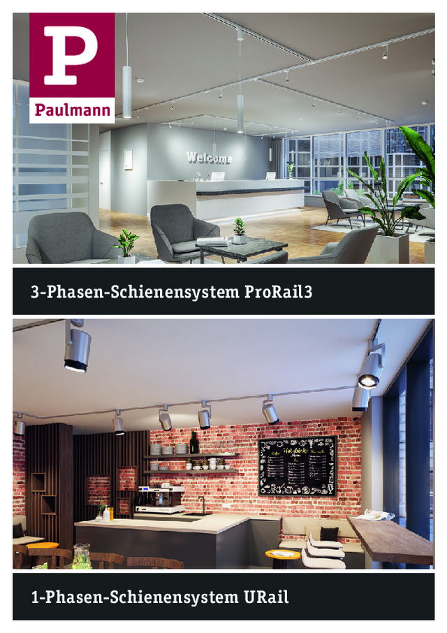 3-Phasen Schienensystem ProRail3 und 1-Phasen Schienensystem URail im Überblick