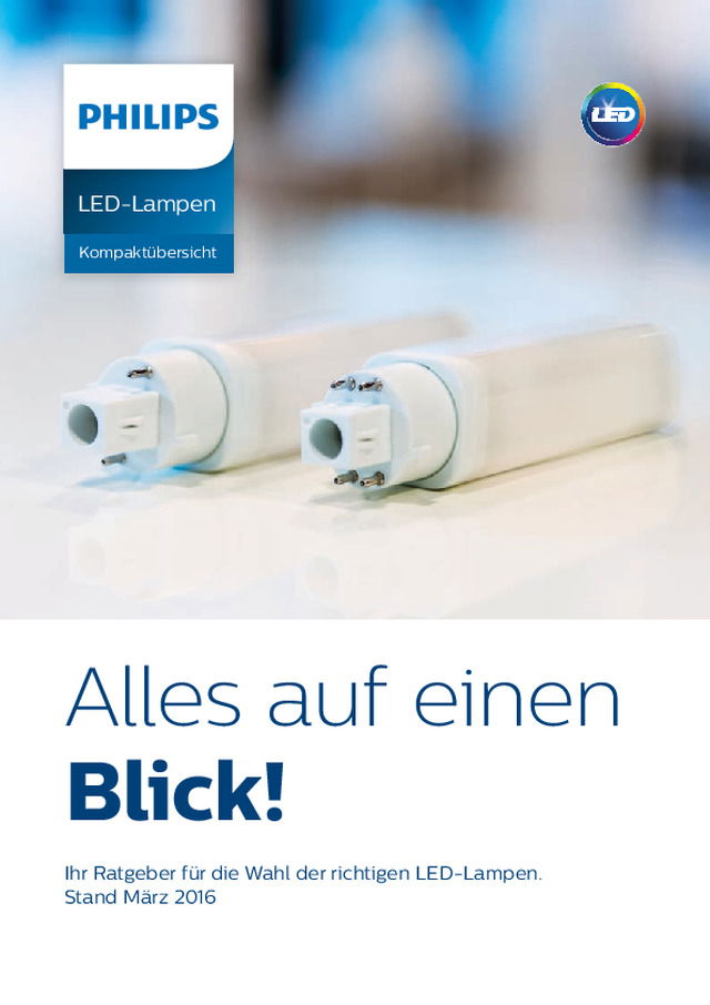 Alle LED-Lampen auf einen Blick