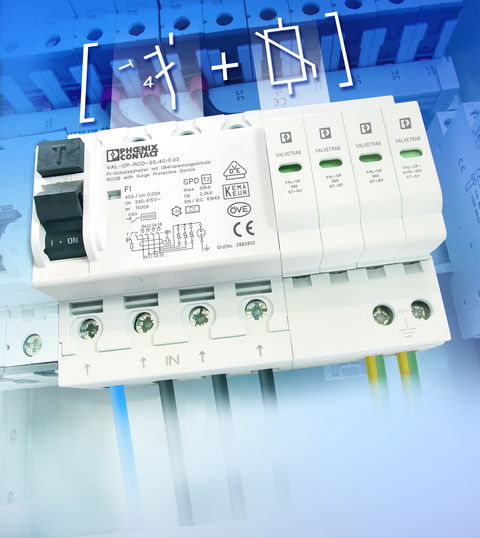 Überspannungsschutz: Kombi RCD - schützt gleichzeitig Personen und Geräte