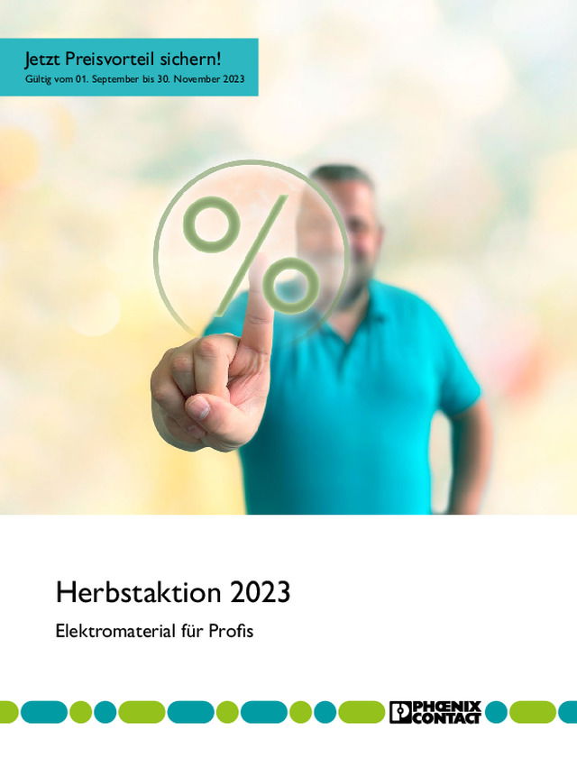 Die Herbstaktion von Phoenix Contact startet!