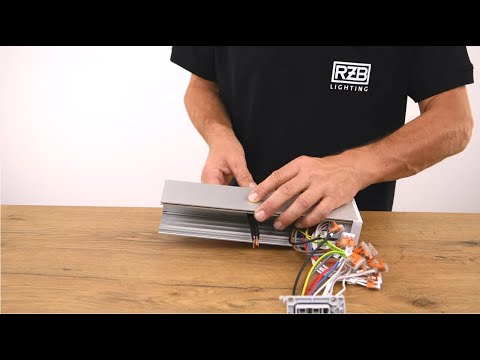 RZB LINEDO Montagevideo - Mitteleinspeisung mit Kabeleinführung