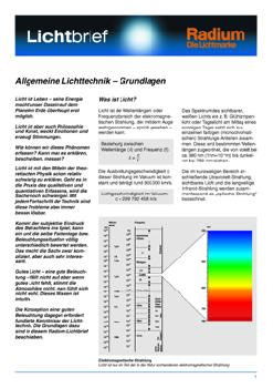 Lichtbrief - Allgemeine Lichttechnik