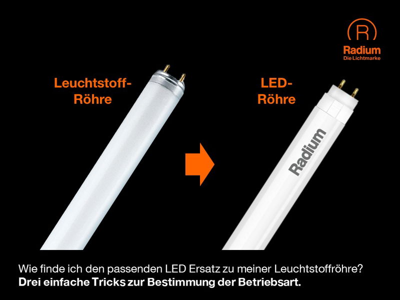 Wie finde ich den passenden LED Ersatz zu meiner Leuchtstoffröhre?