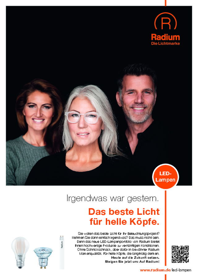 Das beste Licht für Ihr Beleuchtungsprojekt von Radium!
