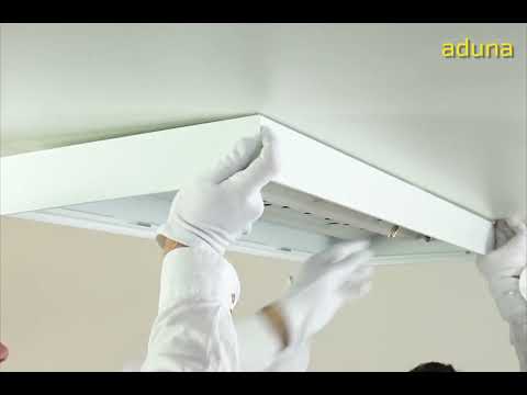 aduna Reinraumleuchte – Anbaumontage