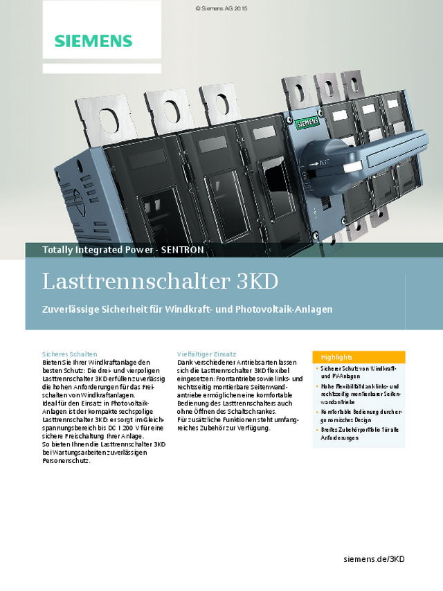 Lasttrennschalter 3KD