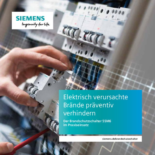 Der Brandschutzschalter 5SM6 im Praxiseinsatz