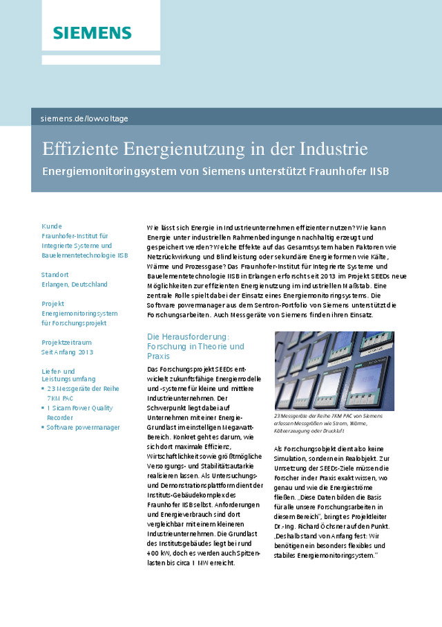 Effiziente Energienutzung in der Industrie