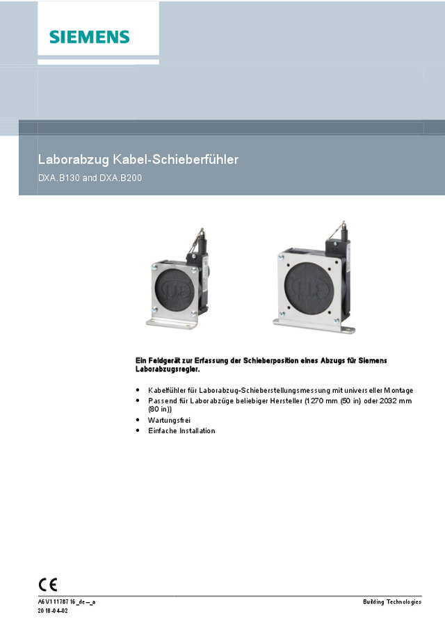 Laborabzug Kabel-Schieberfühler