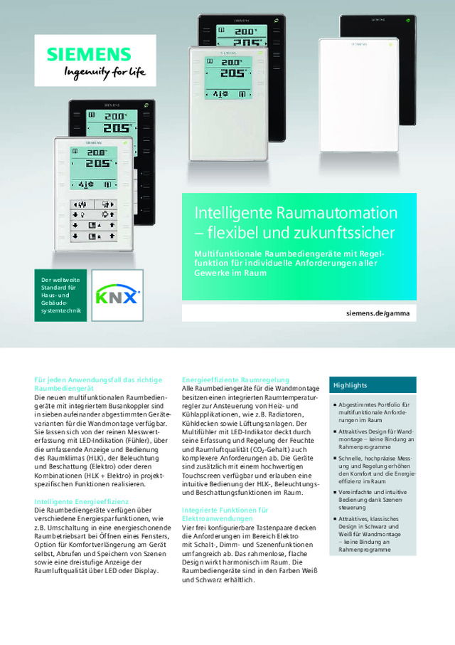Intelligente Raumautomation – flexibel und zukunftssicher