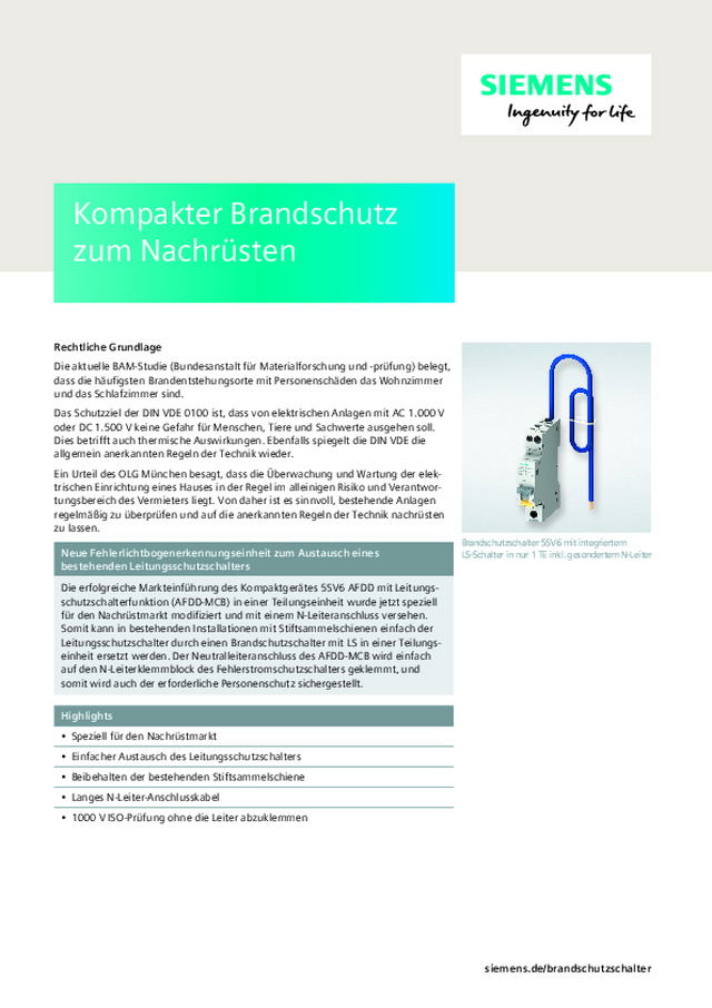 Kompakter Brandschutz zum Nachrüsten