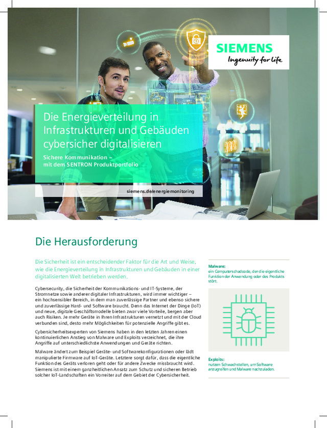 Die Energieverteilung in Infrastrukturen und Gebäuden cybersicher digitalisieren