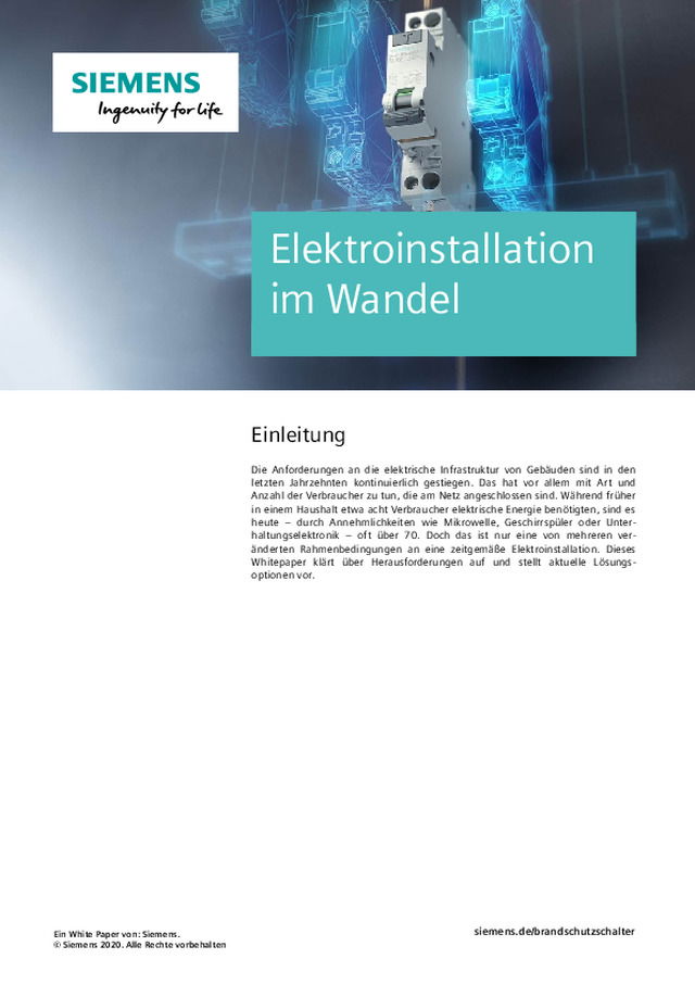 Elektroinstallation im Wandel