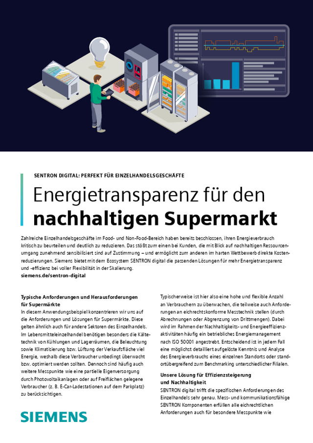 SENTRON DIGITAL: Perfekt für Einzelhandelsgeschäfte