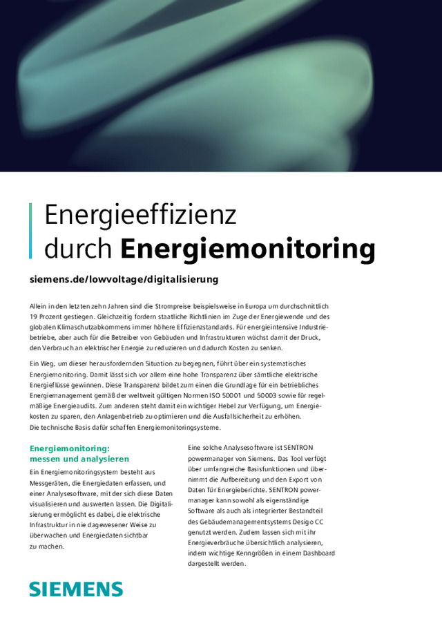 Effizientes Energiemonitoring, das Mehrwert schafft