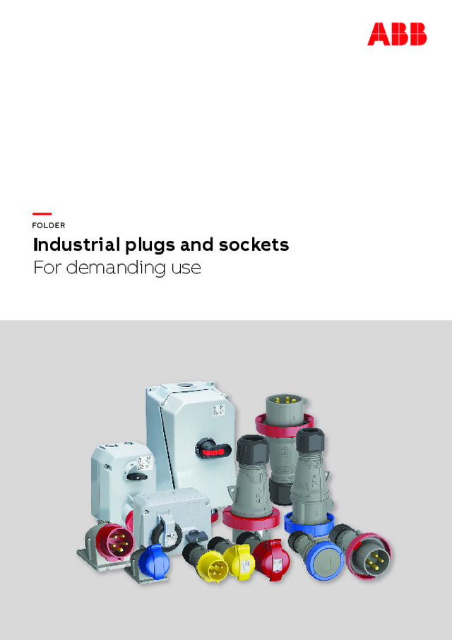 Industrial plugs and sockets