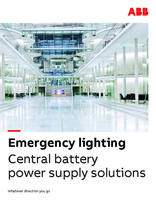 Emergency lighting Central battery power supply solutions