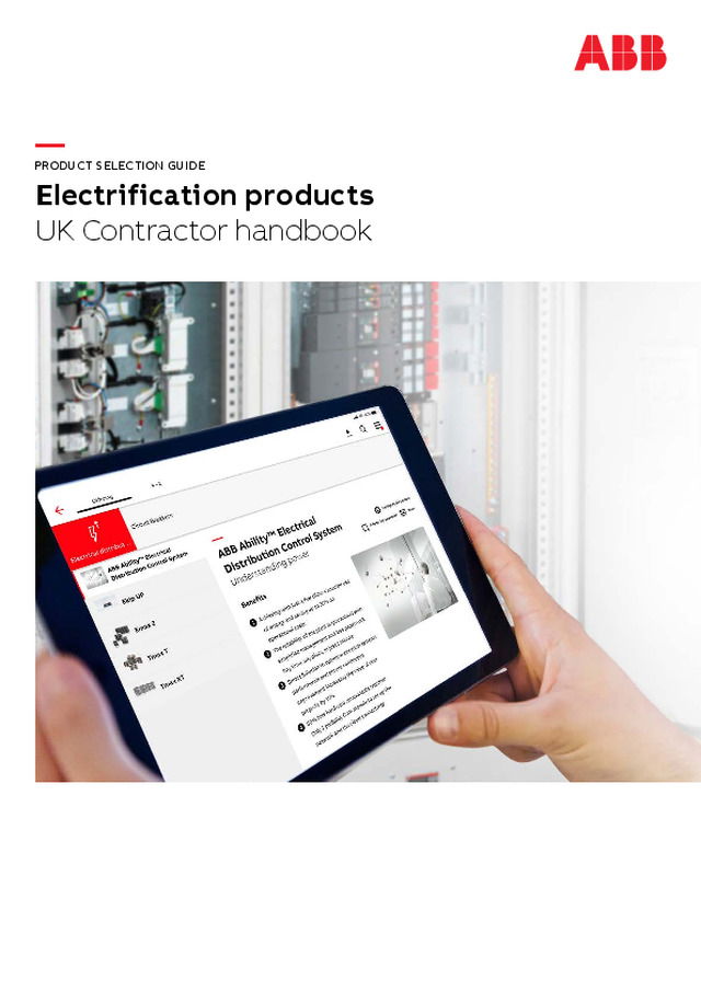 Electrification products UK Contractor handbook