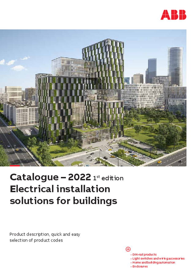 ABB Catalogue – 2022 1st edition Electrical installation solutions for buildings