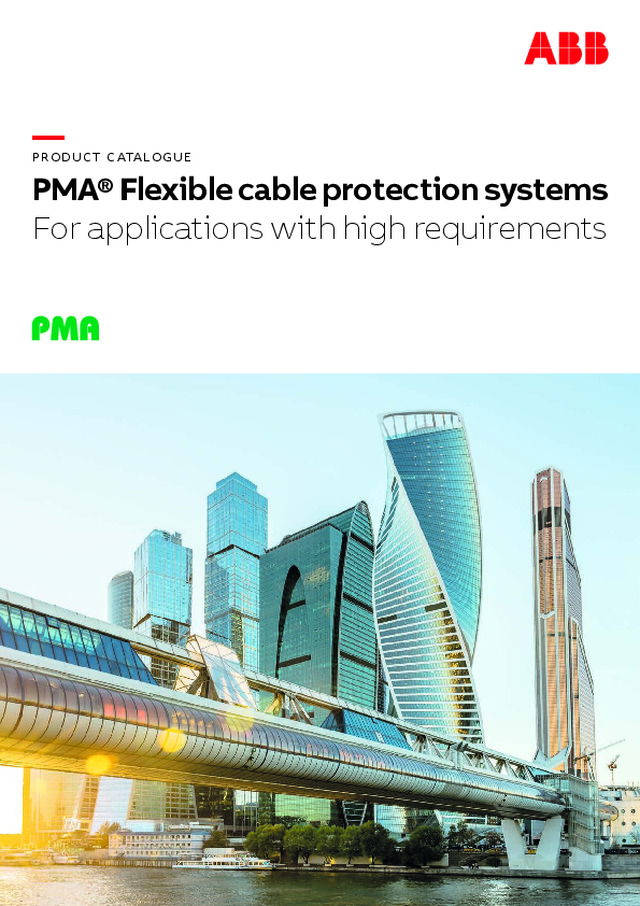 PMA® Flexible cable protection systems - For applications with high requirements