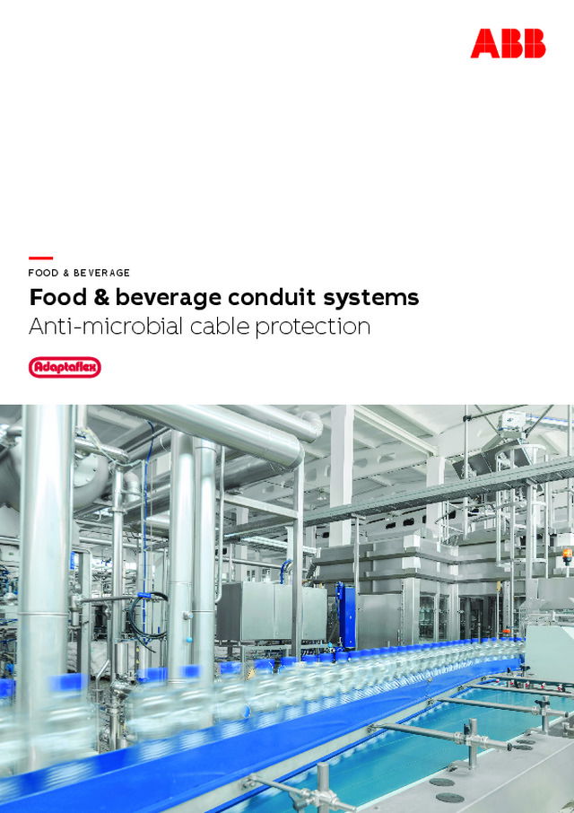 Food & beverage conduit systems Anti-microbial cable protection