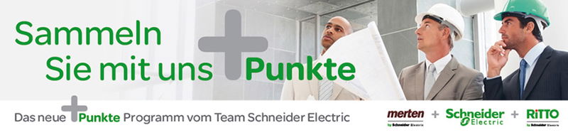 Start des neuen Prämienprogramms +Punkte des Team Schneider Electric