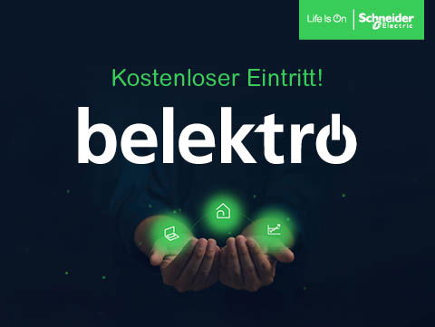 Erlebe die Zukunft der Elektrotechnik live auf der Belektro  – kostenlos!