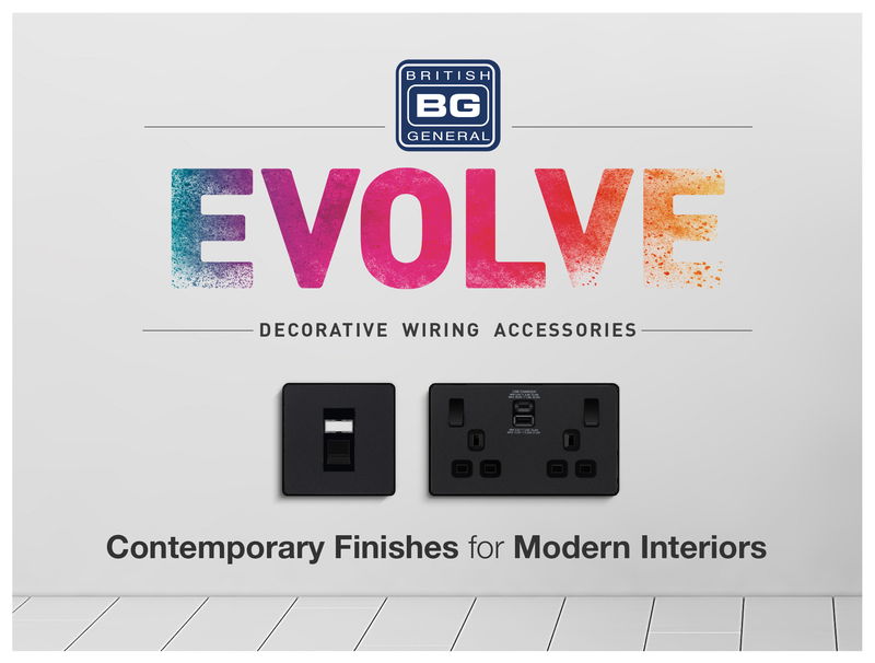 New BG Evolve decorative wiring accessories