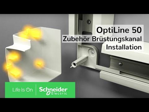 OptiLine 50 - Zubehör Brüstungskanal