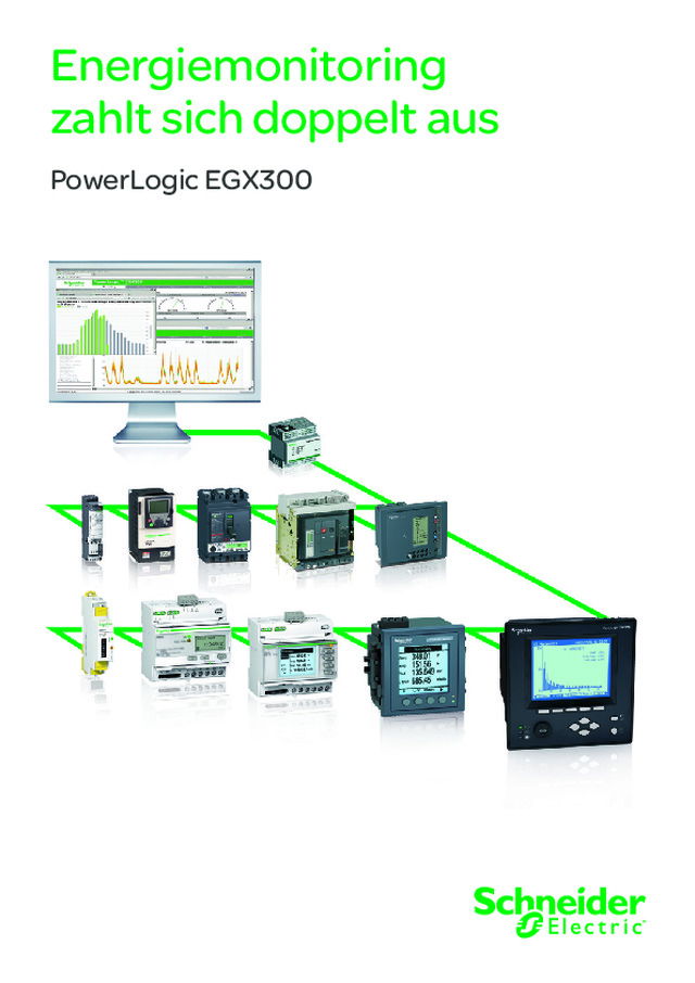 Energiemonitoring zahlt sich doppelt aus – PowerLogic EGX300