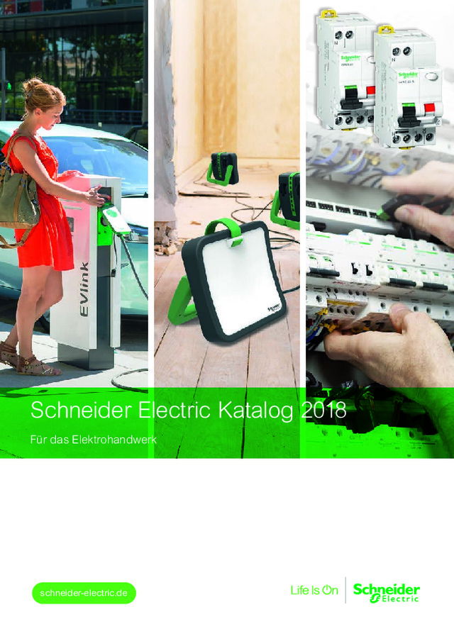 Schneider Electric Katalog 2018 Für das Elektrohandwerk
