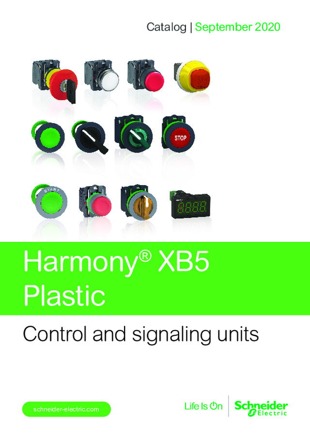 Harmony XB5 plastic control and signaling units
