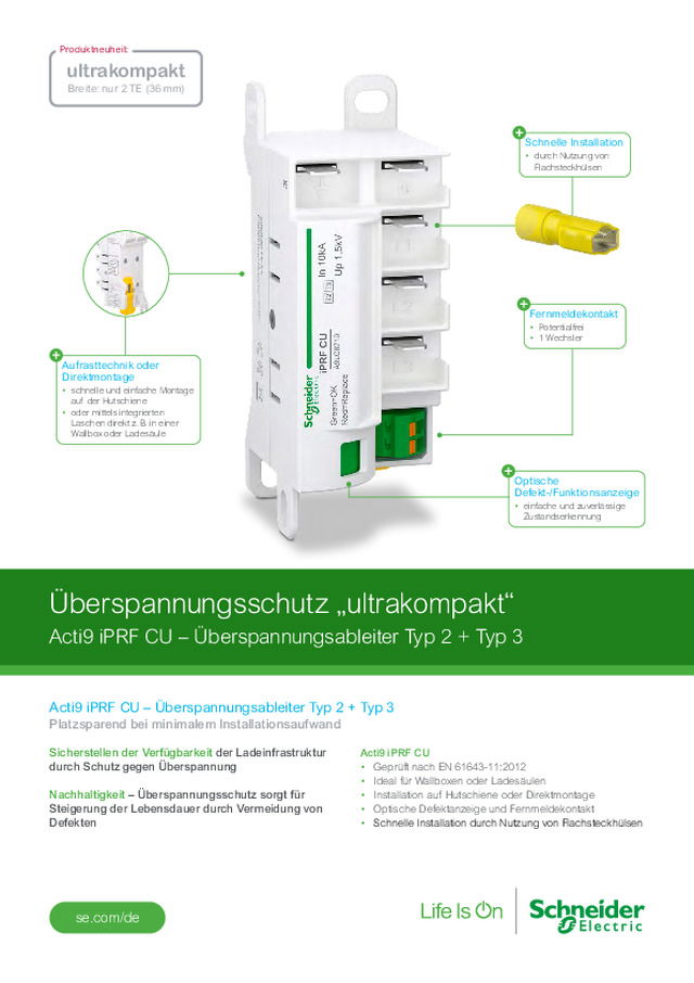 Überspannungsschutz „ultrakompakt“