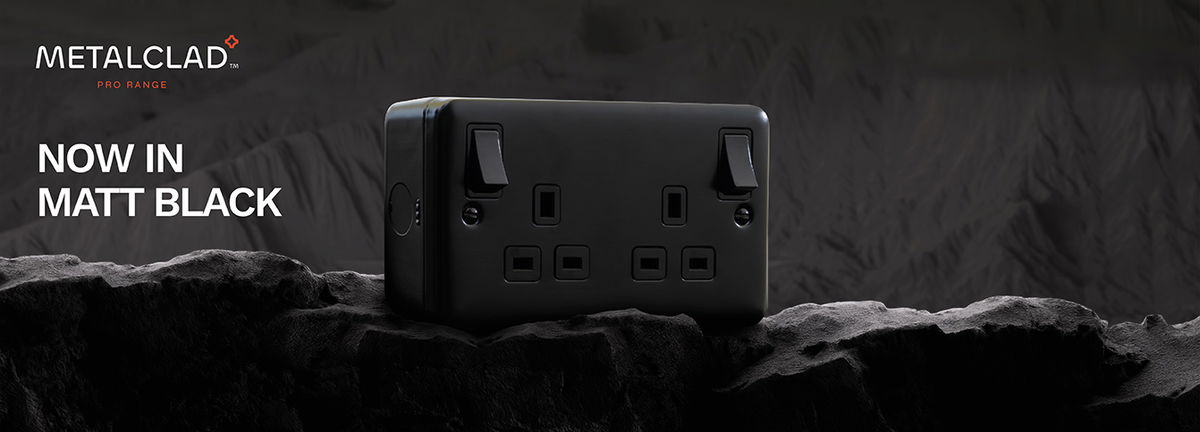 Click Scolmore Unveils New Matt Black Finish for Metal Clad Pro