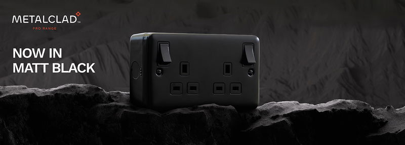 Click Scolmore Unveils New Matt Black Finish for Metal Clad Pro