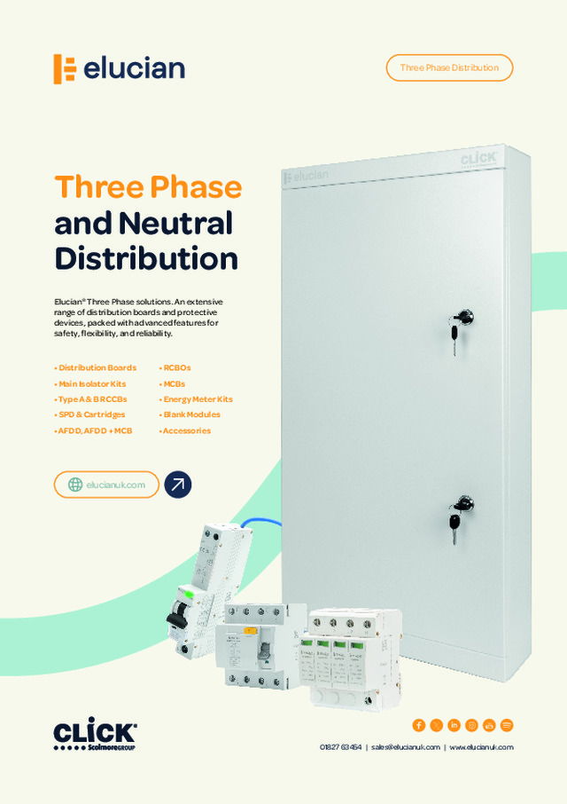 Elucian® Three Phase and Neutral Distribution