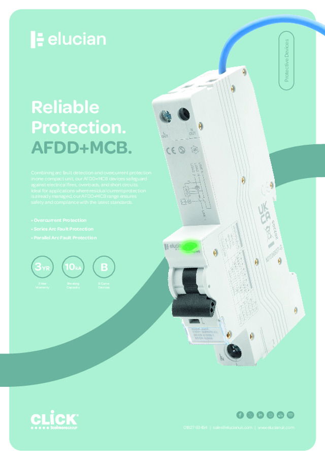 Reliable Protection. Elucian AFDD+MCB