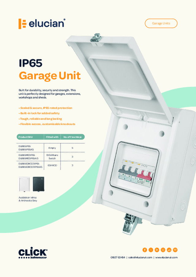 Elucian - IP65 Garage Unit (W245-21)
