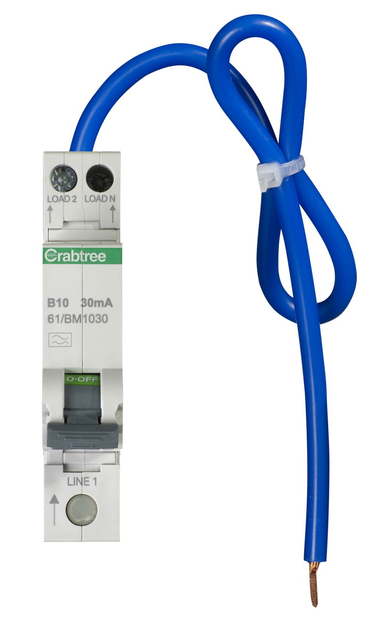 Crabtree’s miniature RCBO spells Safety in the home and garden