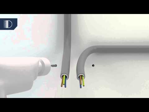 Bewegungsmelder theLuxa S mit Abstandsrahmen montieren